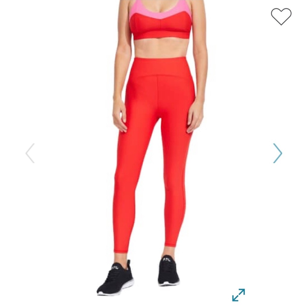 NWT - SoulCycle Retro Tights in Red